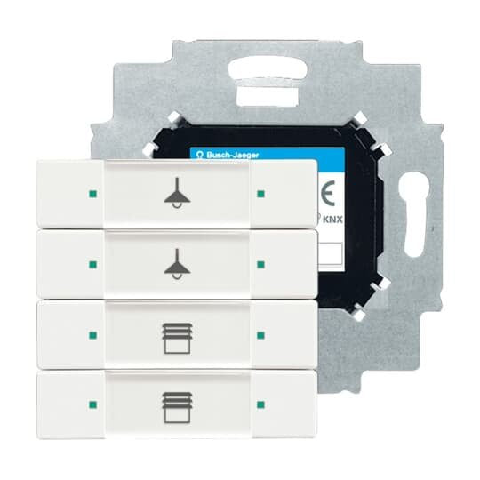 Busch-Jaeger - Bussystem-Tastsensor Tastsensor 4fach 6127/01-884 mit Busankoppler