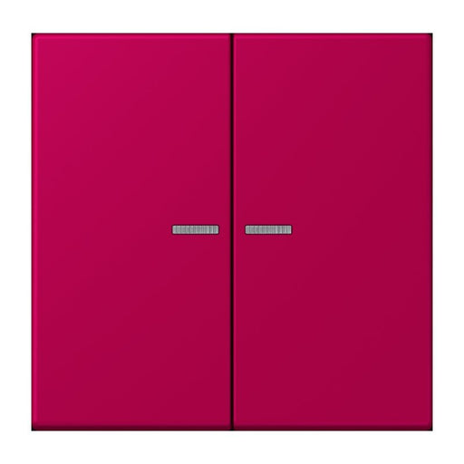 Jung - Abdeckung/Bedienelement für Installationsschalterprogramme Wippe 2fach m. Lichtleiter LC 995 KO5 230 rouge rubia (32101)