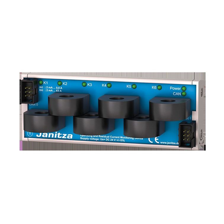 Janitza Electronic - Differenzstrom-Überwachungsgerät Strommessmodul Modul 20CM-CT6 mehrkanaliges