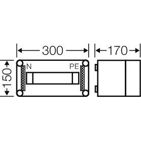 Hensel - Installationskleinverteiler Automatengehäuse Mi 1112 12TE