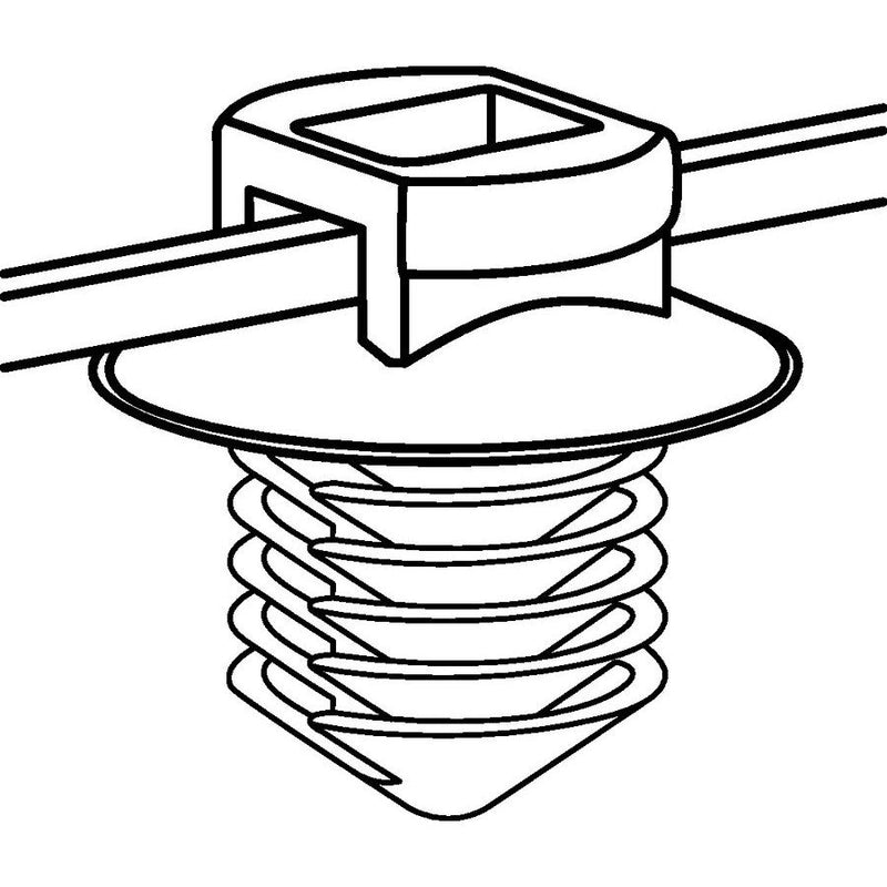 HellermannTyton - Kabelbinder Befestigungsbinder 156-01233(500) 150x3,3 mm, 2tlg.sch − 500 Stück