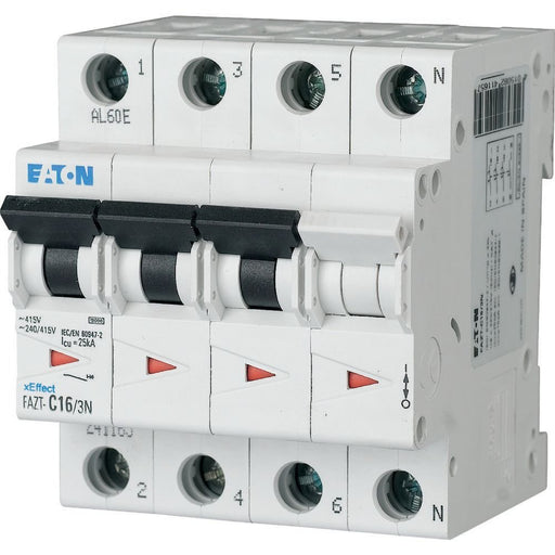 Eaton - Leitungsschutzschalter 3p. FAZT-D6/3N 6A Charakt.: D