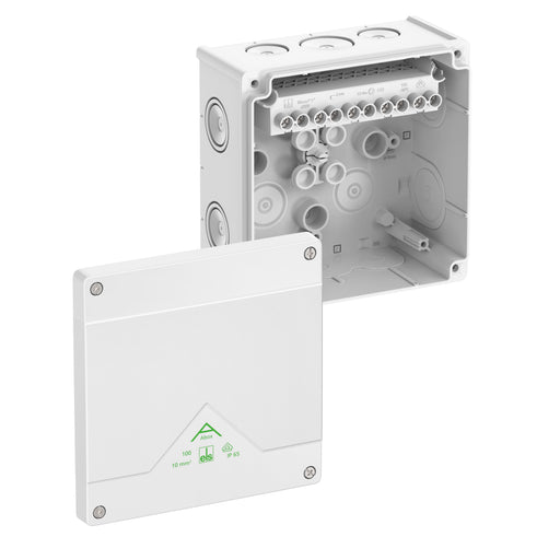 Spelsberg - Dose, Gehäuse für Montage auf der Wand/Decke Abzweigkasten Abox 100-10²/w IP66, 10qm
