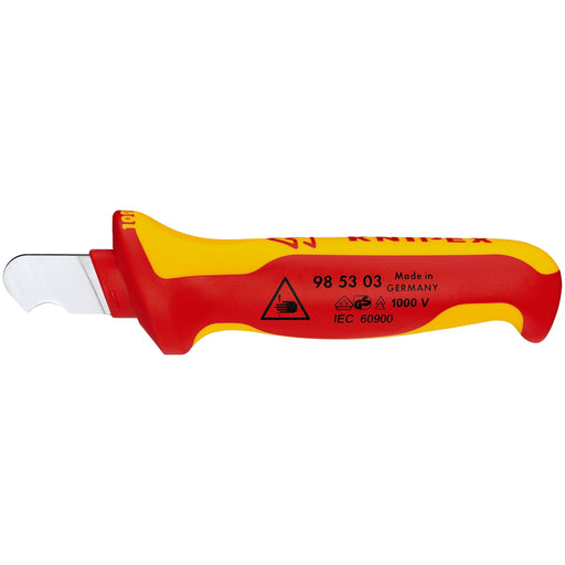 Knipex - Messer Abmantelungsmesser 98 53 03 für Rundkabel 155mm