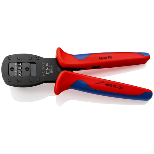 Knipex - Presswerkzeug Kabelschuhe/Verbinder, Aderendhülsen, Schirmanschluss Crimpzange 97 54 25 für Micro Fit