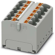 Phoenix Contact - Durchgangs-Reihenklemme Verteilerblock PTFIX 12X4-G GY 32A, 0,2-6qmm, grau − 8 Stück