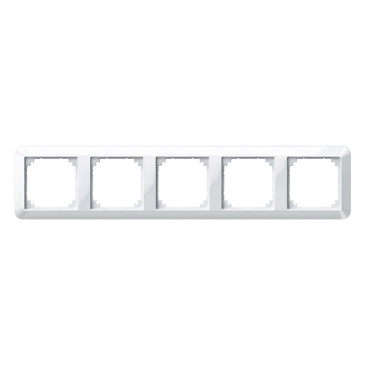 Merten - Abdeckrahmen Rahmen 5f.pws/gl 389519 waage/senkrecht