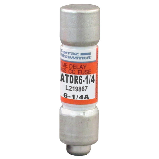 Mersen - Zylindrische Sicherung Sicherungseinsatz Class CC ATDR6-1/4 T 10x38 6,25A − 10 Stück