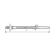 HellermannTyton - Kabelbinder Befestigungsbinder T50SDP6-PA66HIRHS-BK 170x5.1 − 500 Stück