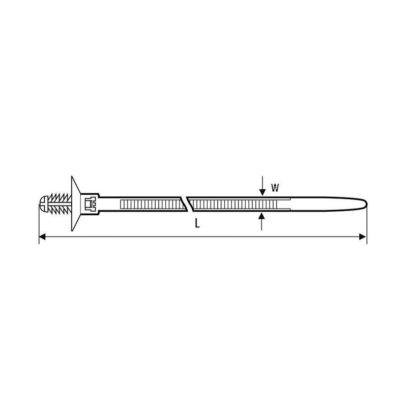 HellermannTyton - Kabelbinder Befestigungsbinder T50SDP6-PA66HIRHS-BK 170x5.1 − 500 Stück