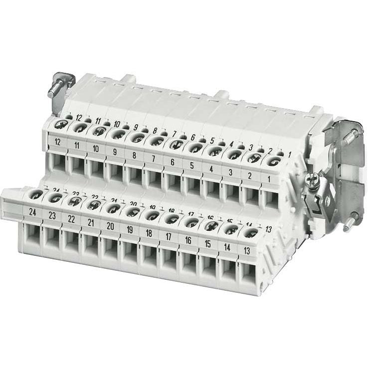 Phoenix Contact - Kontakteinsatz für Rechtecksteckverbinder Klemmenadapter HC-B 24-A-UT-PEL-F 24p, Schraubanschl. − 5 Stück