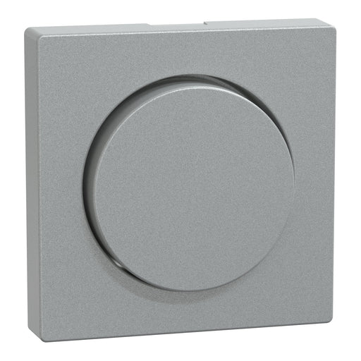 Merten - Abdeckung/Bedienelement für Installationsschalterprogramme Zentralplatte alu MEG5250-0460 mit Drehkknopf