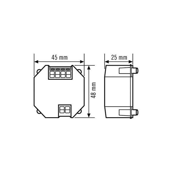 ESYLUX - Bussystem-Schaltaktor Schaltmodul ACTUATORFULLA.C3DALI UP für DALI-Bus