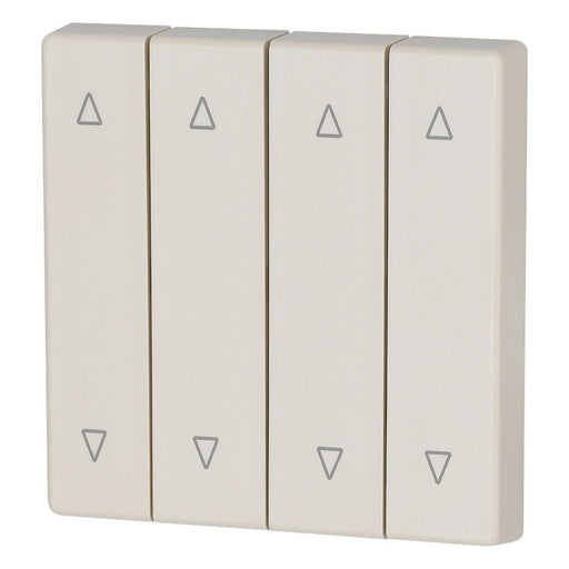 Eaton - Abdeckung/Bedienelement für Installationsschalterprogramme Wippe 4-fach CWIZ-04/52 creme glänzend Jalo
