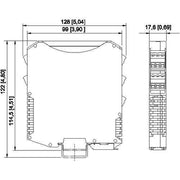 Stahl - Temperaturmessumformer 160547 Temperatur Eingang
