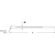 HellermannTyton - Kabelbinder Befestigungsbinder T50MR-PA66-BK (100) 4,6x215 schwarz − 35000 Stück