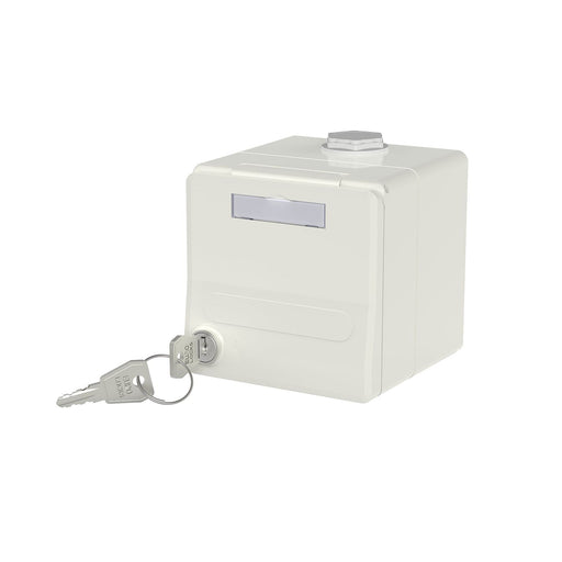 Metz Connect - Kommunikationsanschlussdose Kupfer IP44 Modul-AP-Geh. 1309470002KI rws für Keystone − 1 Stück