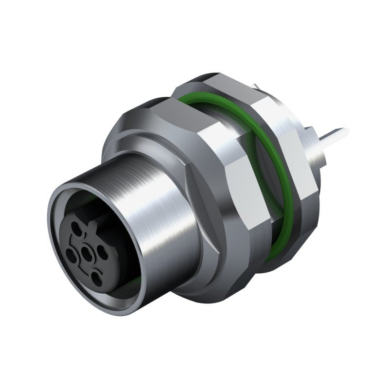 Weidmüller - Rundsteckverbinder, Einbau (PCB) Stecker SAIE-M12B-4S-H6.75TL M12 − 10 Stück