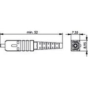 Telegärtner - LWL-Steckverbinder SC Stecker Multimode 100007198 Keramik schwarz