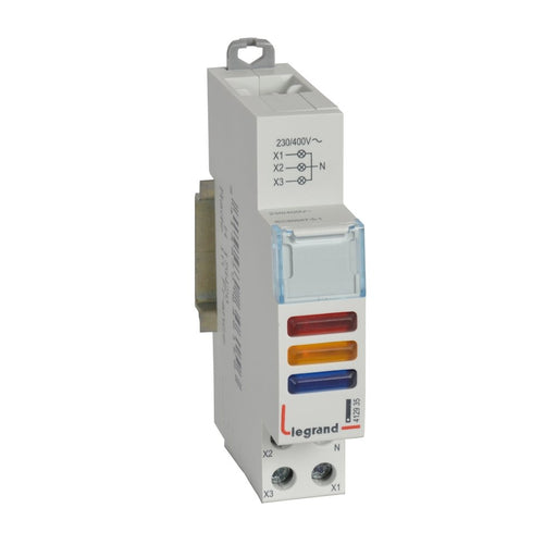 Legrand - Leuchtmelder Reiheneinbau Meldeleuchte Legrand 412935 LED, rt-ge-bl