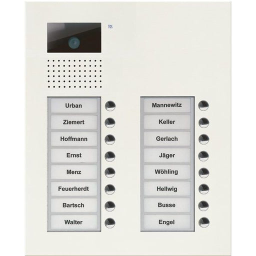 TCS Tür Control - Türstation für Türkommunikation Video color Außenstation V AVU15160-0019 PUK 16 Tasten 2-spal