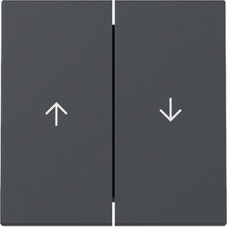 Gira - Abdeckung/Bedienelement für Installationsschalterprogramme Wippe 2f Pfeil 329428 Anthrazit