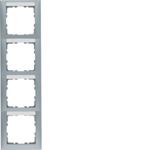 Berker - Abdeckrahmen Rahmen 4fach alu lack 10149959