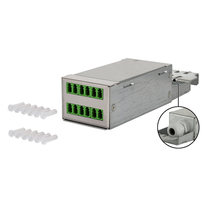 Metz Connect - Moduleinsatz für Patchpanel LWL DCCS Baugruppe OS2 130D209K00000N 6xLC-Duplex APC