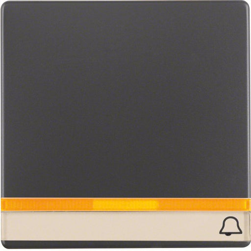 Berker - Abdeckung/Bedienelement für Installationsschalterprogramme Wippe anth/sa 16286076 2 Linsen/Beschriftg