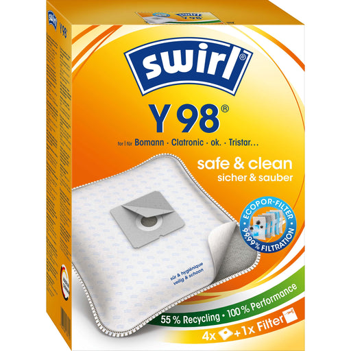 Swirl - Zubehör/Ersatzteile für Bodenpflege Staubbeutel Y 98 EcoPor VE4 für übrige Marken