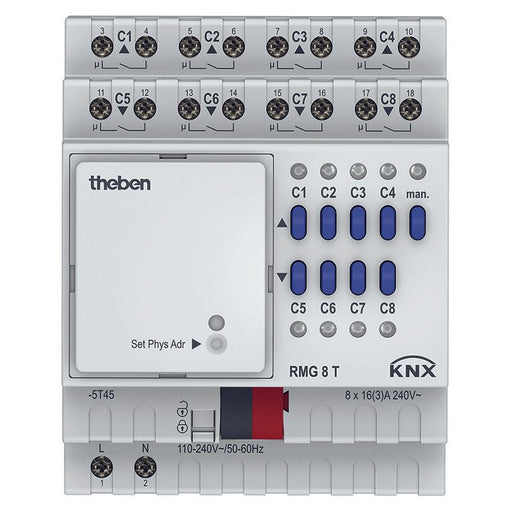 Theben - Bussystem-Schaltaktor Schaltaktor/Jalousieaktor RMG 8 T KNX MIX2, Grundmodul