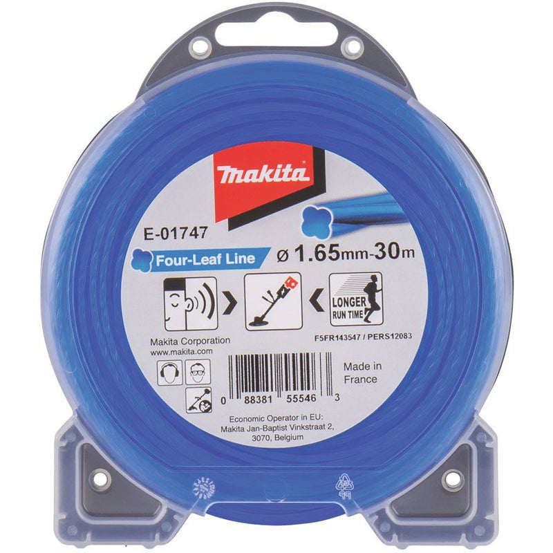 Makita - Zubehör/Ersatzteile für Rasentrimmer Mähfaden Four Leaf E-01747 1,65mm, 30 m