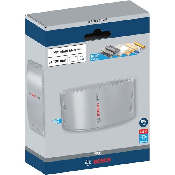 Bosch - Lochsäge PRO Multi Material 2608901536 Lochsäge 108 mm mit