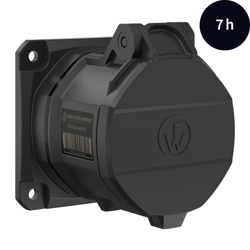 Walther Werke - CEE-Anbausteckdose (IEC 60309) CEE NEO Anbaudose FW431507SK gerade 32A 5P 7h