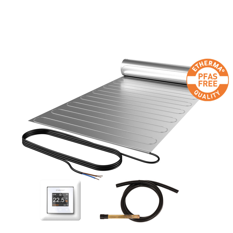 Etherma - Elektrische Flächenheizung Laminotherm-Set,PFAS frei, SETeFLOORLMP-120-400 inkl. Thermostat