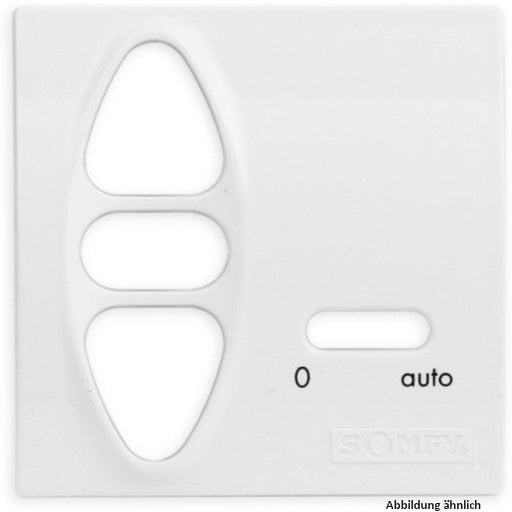 Somfy - Abdeckung/Bedienelement für Installationsschalterprogramme Abdeckplatte kompl.Uno RTS 9012386 inteoweiß matt