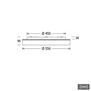 LTS Licht&Leuchten - Decken-/Wandleuchte LED-Leuchte LUNS404.830.1/DALIsi 830, DALI