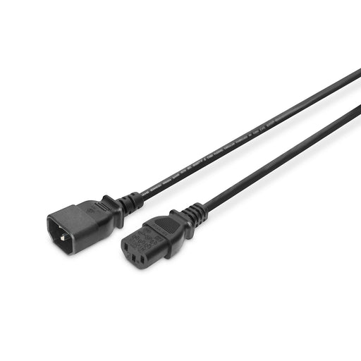 DIGITUS - Netzanschlussleitung Netzkabelverlängerung AK-440201-018-S H05VV-F3G 0,75qmm