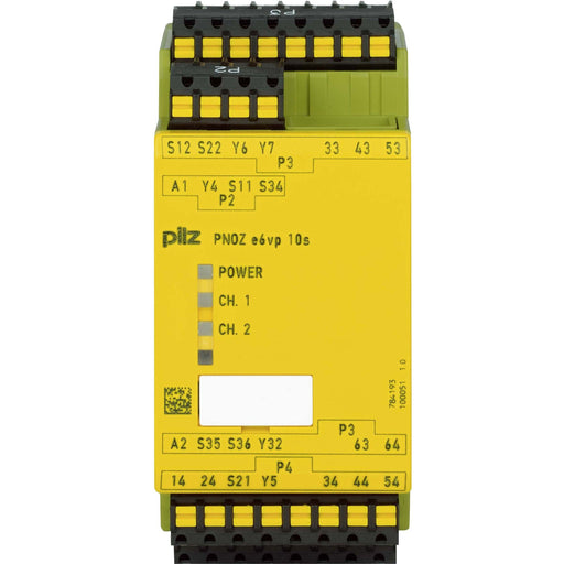 Pilz - Gerät zur Überwachung von sicherheitsgerichteten Stromkreisen Not-Aus-Schaltgerät PNOZ e6vp C #784193 24VDC 4n/o 1so 1so t