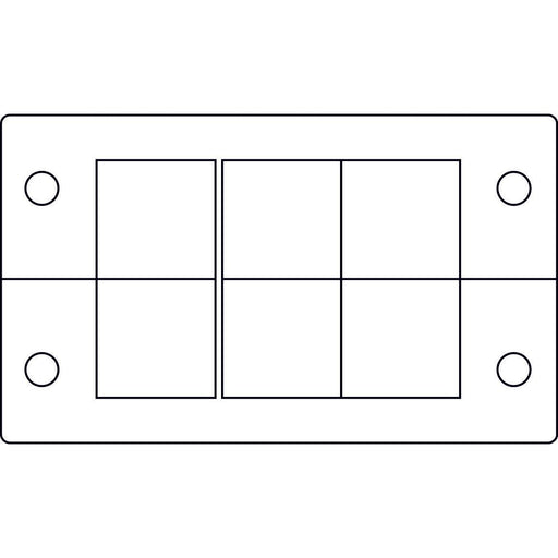 Icotek - Einführungsflansch für Kleingehäuse/Schaltschrank Kabeleinführungsleiste KEL 10/ 6 schwarz − 10 Stück