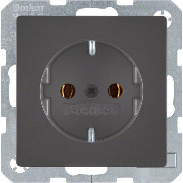 Berker - Steckdose SCHUKO-Steckdose anth/sa 41436086