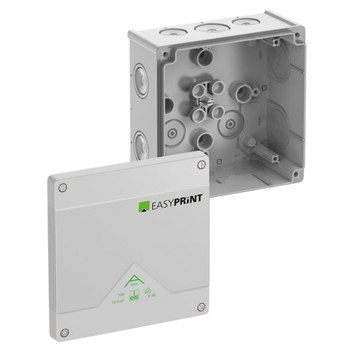 Spelsberg - Dose, Gehäuse für Montage auf der Wand/Decke Abzweigkasten Abox 100-L EasyPrint IP66