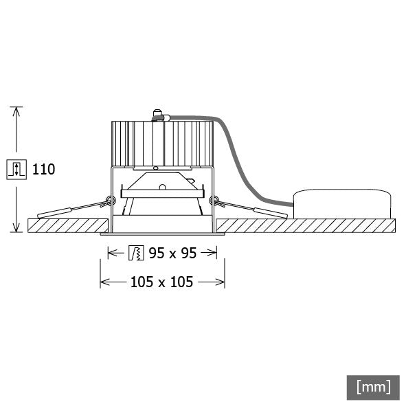 LTS Licht&Leuchten - Downlight/Strahler/Flutlicht LED-Einbaudownlight FLIQ 200.2027.01D ws weiß 2700K