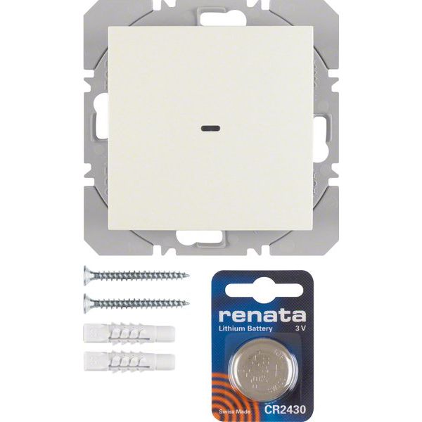 Berker - Bussystem-Hand-/Wandsender KNX-Funk Wandsender 1fach 85655282 weiß glänzend