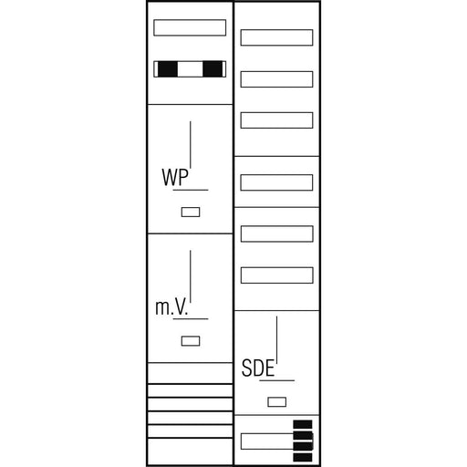 ABN - Zählerfeld Komplett-Zählerplatz Z29D414N ohne SH 5-polig