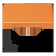 Jung - Abdeckrahmen Klappdeckel m. Stellfeder LC 990 BFKL 225 orange clair