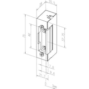 Assa Abloy effeff - Elektrischer Türöffner 1705---06635E44 Edelstahl