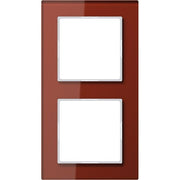 Jung - Abdeckrahmen Glasrahmen 2-fach rt AC 582 GL RT waage/senkrecht
