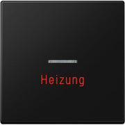 Jung - Abdeckung/Bedienelement für Installationsschalterprogramme Wippe 1-fach LS 990 H SWM graphitschwarz matt