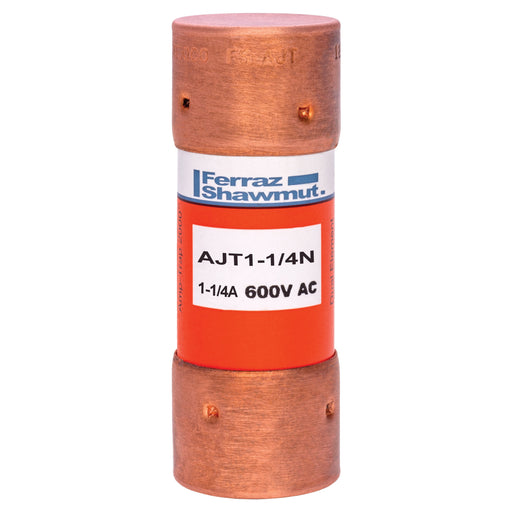 Mersen - Zylindrische Sicherung Sicherungseinsatz AJT1-1/4N 21x57 AC600V 1,25A/T − 10 Stück